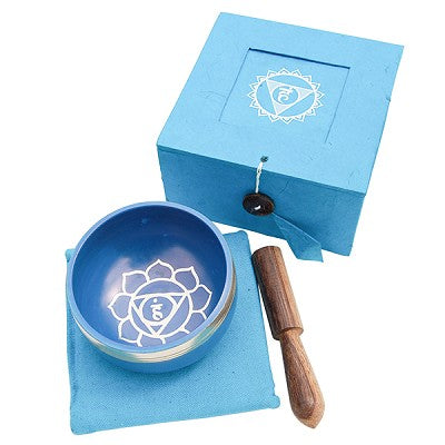 THROAT CHAKRA Singing Bowl Gift Set